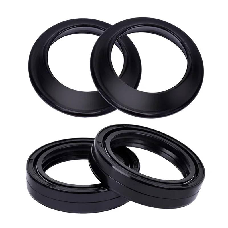 38x50x11 38x50 Motorrad Vorderradgabel Aufhängungsdämpfer Öldichtung & Staubschutz for KX80 R 92-96 KX 80 R2-R3-R4 1992-1994(2pcs seal 2pcs cover) von GCAQKPSA