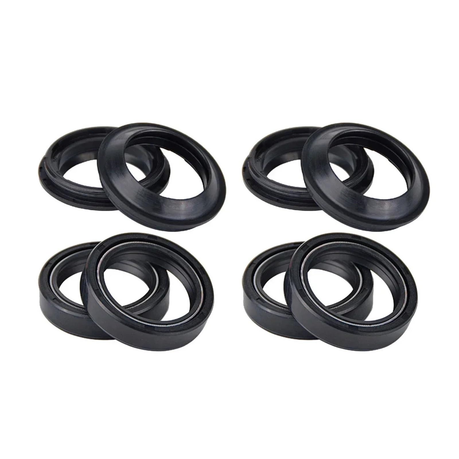 38x50x11 38x50 Motorrad Vorderradgabel Aufhängungsdämpfer Öldichtung & Staubschutz for KX80 R 92-96 KX 80 R2-R3-R4 1992-1994(4pcs seal 4pcs cover) von GCAQKPSA