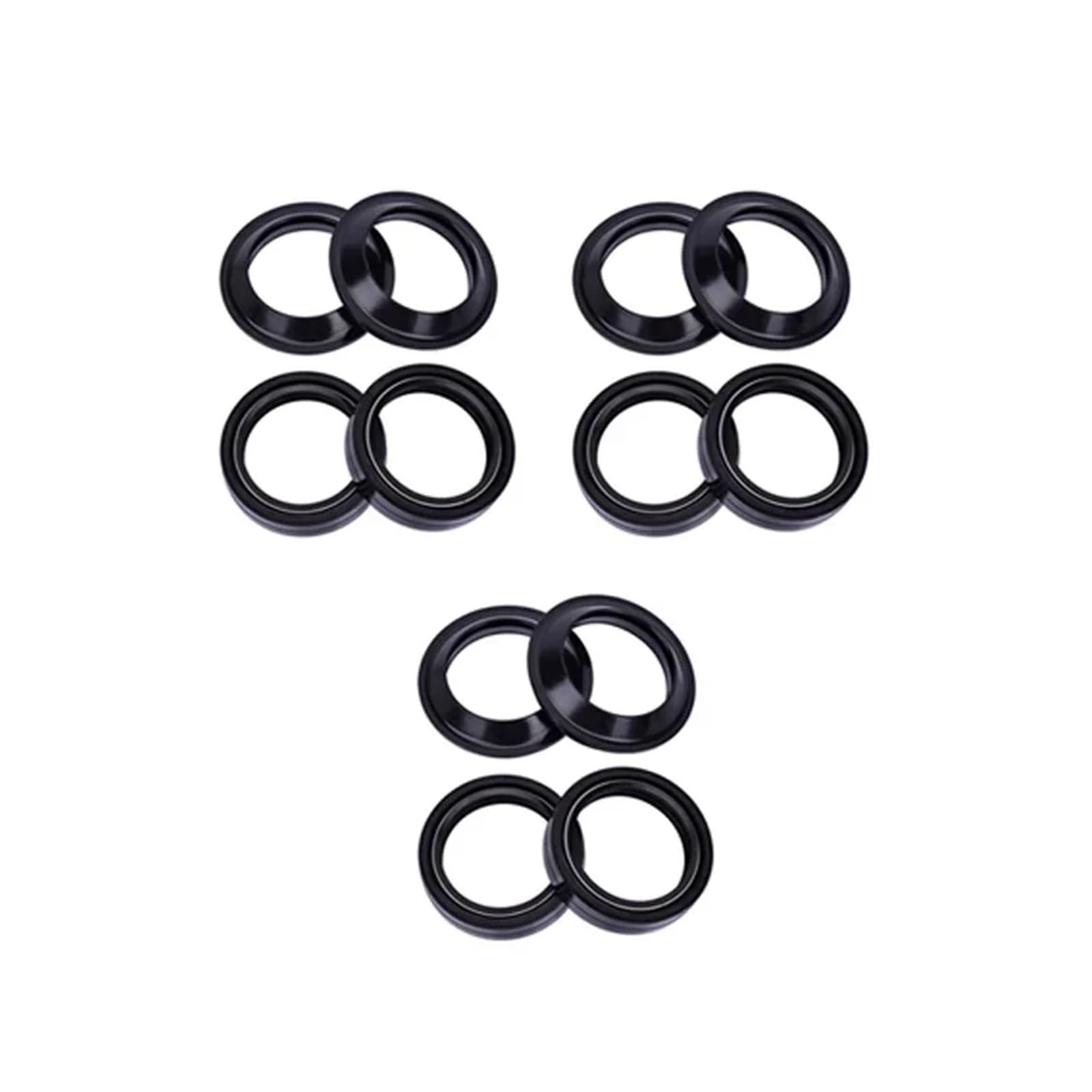 39x52x11 39x52 Vorderradgabel-Dämpfer-Öldichtung und Staubschutz for XLH 883 Sportster Hugger XL1200 C Sportster Custom(6pcs seal 6pcs cover) von GCAQKPSA