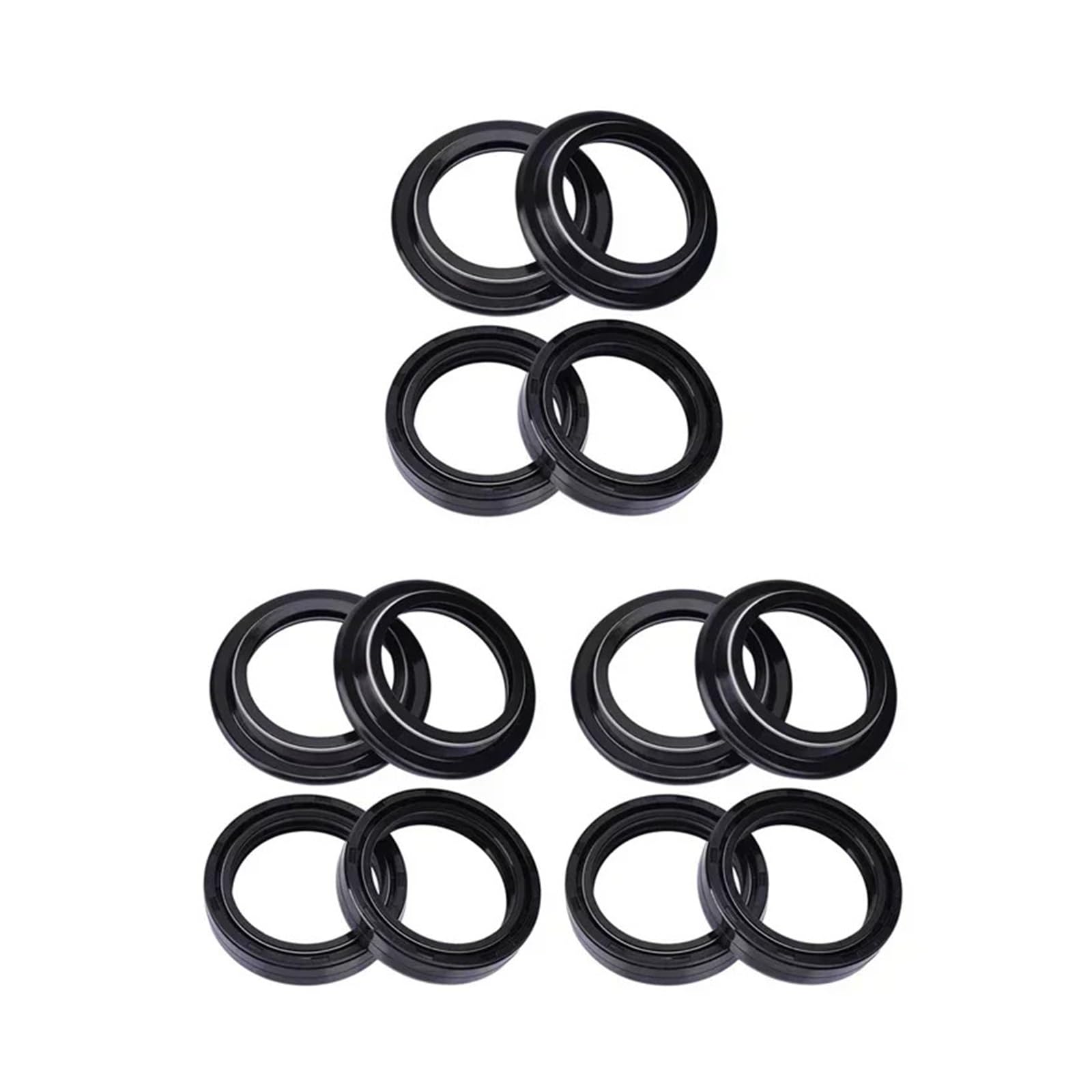 40x52x10 40x52 Motorrad Gabel Suspension Dämpfer Öl Dichtung 40 52 Staub Abdeckung for MITO125 VERSIONEN 99-2011 125N1 97-99(6pcs seal 6pc cover) von GCAQKPSA