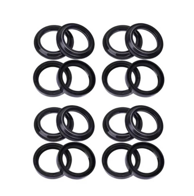 40x52x10 40x52 Motorrad Gabel Suspension Dämpfer Öl Dichtung 40 52 Staub Abdeckung for MITO125 VERSIONEN 99-2011 125N1 97-99(8pcs seal 8pc cover) von GCAQKPSA