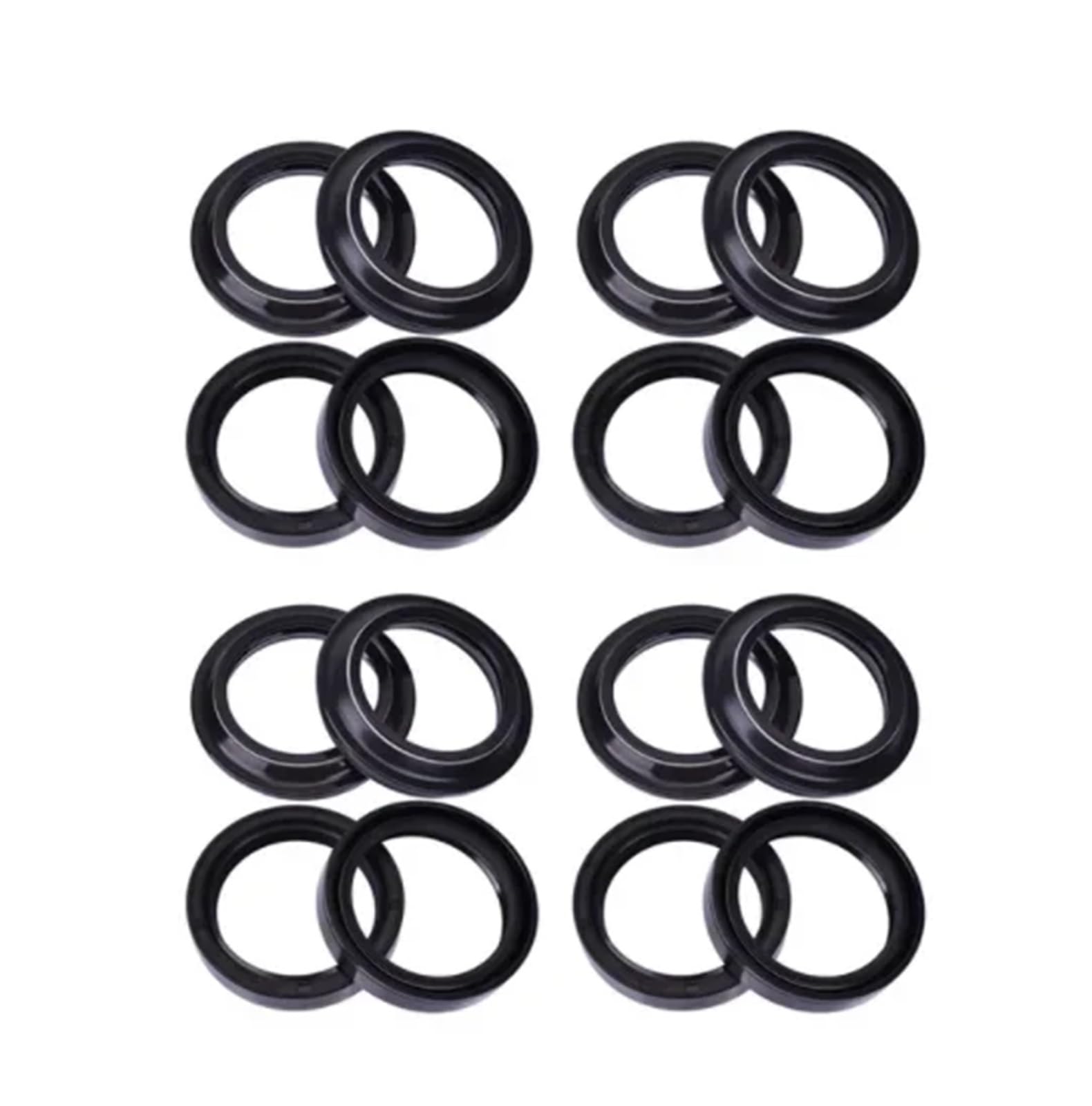 40x52x10 40x52 Motorrad Gabel Suspension Dämpfer Öl Dichtung 40 52 Staub Abdeckung for RS125 SPORT 93-96 RS4 125 2011-2013(8pcs seal 8pc cover) von GCAQKPSA