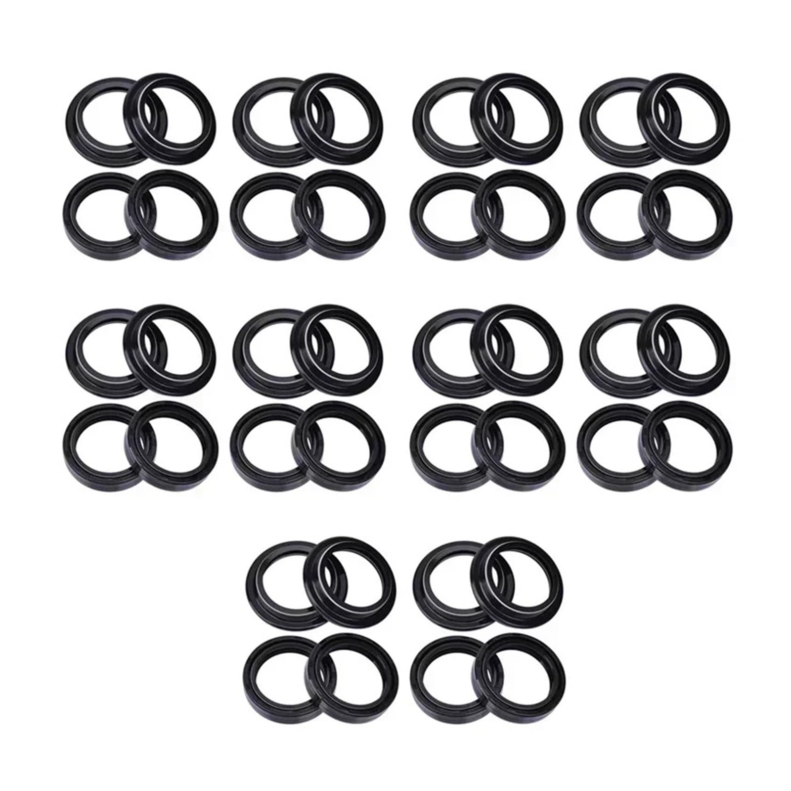 40x52x10 40x52 Motorrad Gabel Suspension Dämpfer Öl Dichtung 40 52 Staub Abdeckung for RS50 06-10 RX50 2011 SX50 2011-2013(20pc seal 20pc cover) von GCAQKPSA