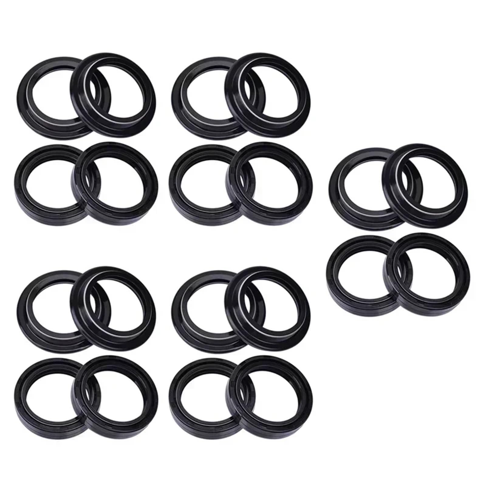 40x52x10 40x52 Motorrad Gabel Suspension Dämpfer Öl Dichtung 40 52 Staub Abdeckung for RX125 1991-2011 SX125 SX 125 2011(10pc seal 10pc cover) von GCAQKPSA