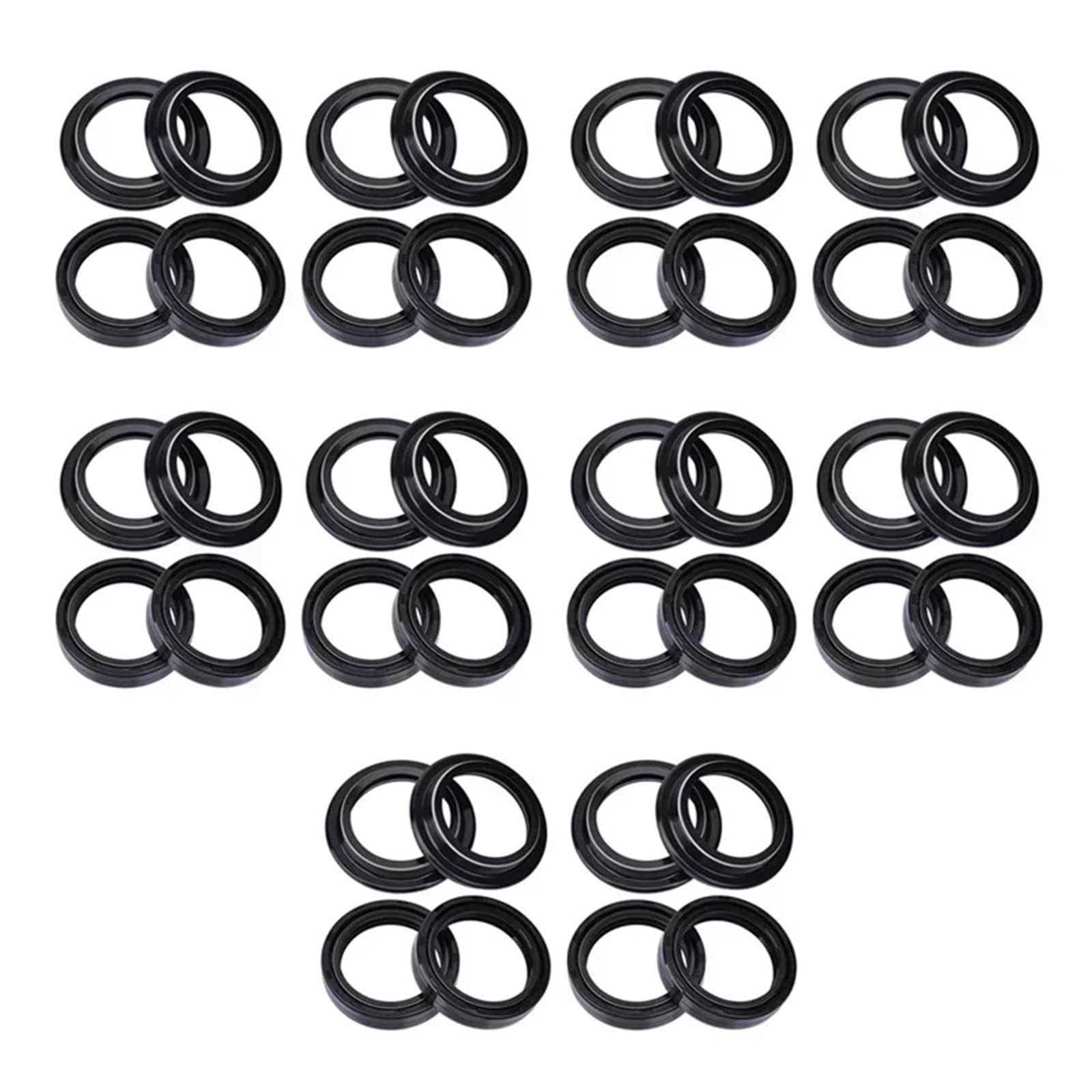 40x52x10 40x52 Motorrad Gabel Suspension Dämpfer Öl Dichtung 40 52 Staub Abdeckung for RX125 1991-2011 SX125 SX 125 2011(20pc seal 20pc cover) von GCAQKPSA