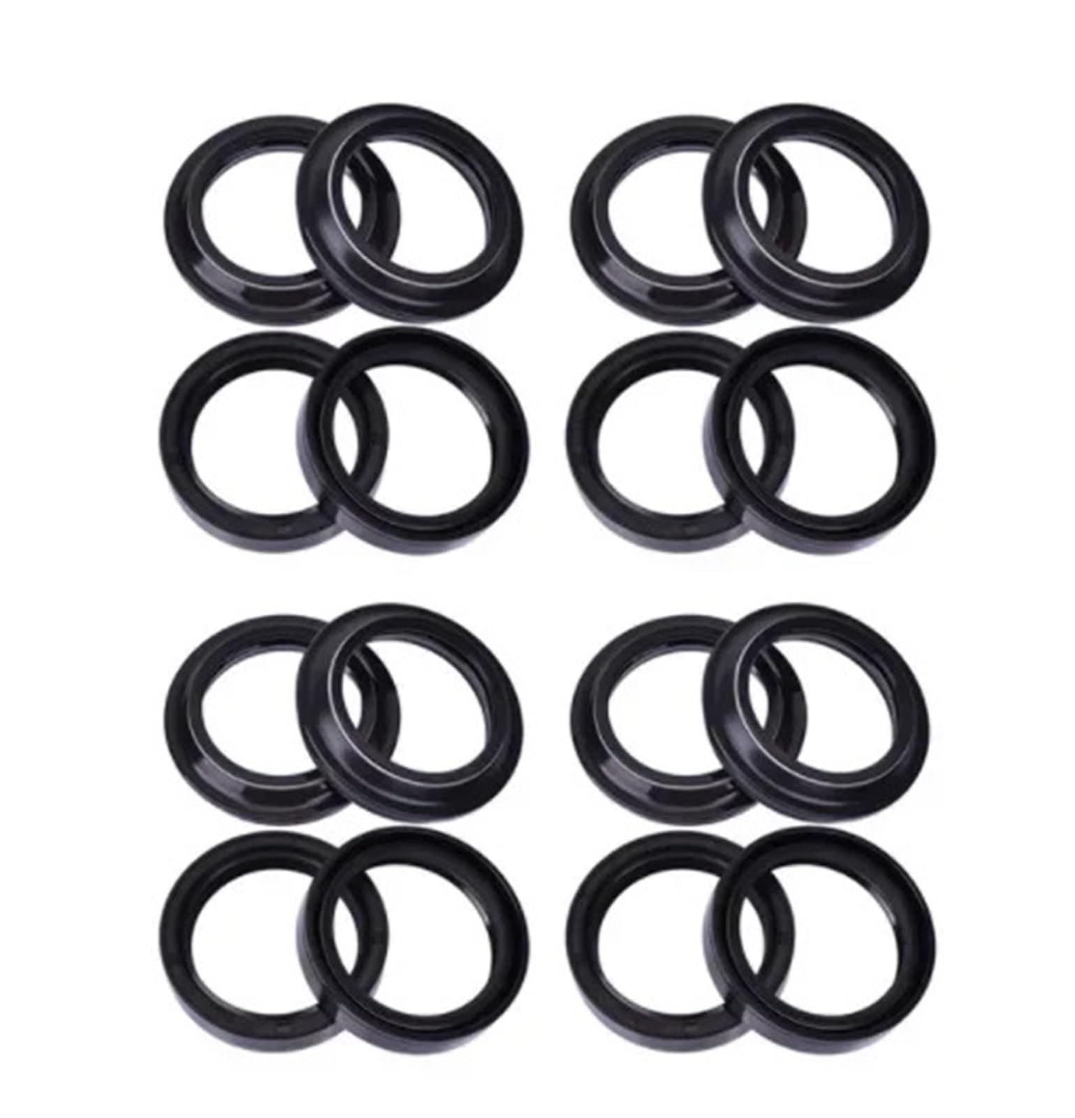 40x52x10 40x52 Motorrad Gabel Suspension Dämpfer Öl Dichtung 40 52 Staub Abdeckung for RX125 1991-2011 SX125 SX 125 2011(8pcs seal 8pc cover) von GCAQKPSA