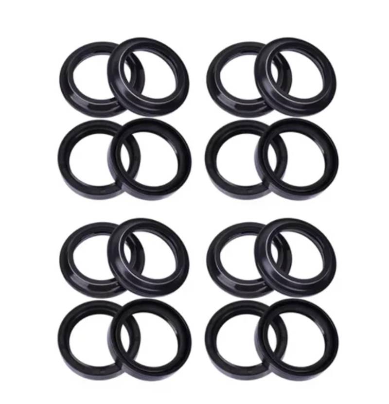 40x52x10 40x52 Motorrad Gabel Suspension Dämpfer Öl Dichtung 40 52 Staub Abdeckung for SX125 2011 TUAREG RALLY125 85-1988(8pcs seal 8pc cover) von GCAQKPSA