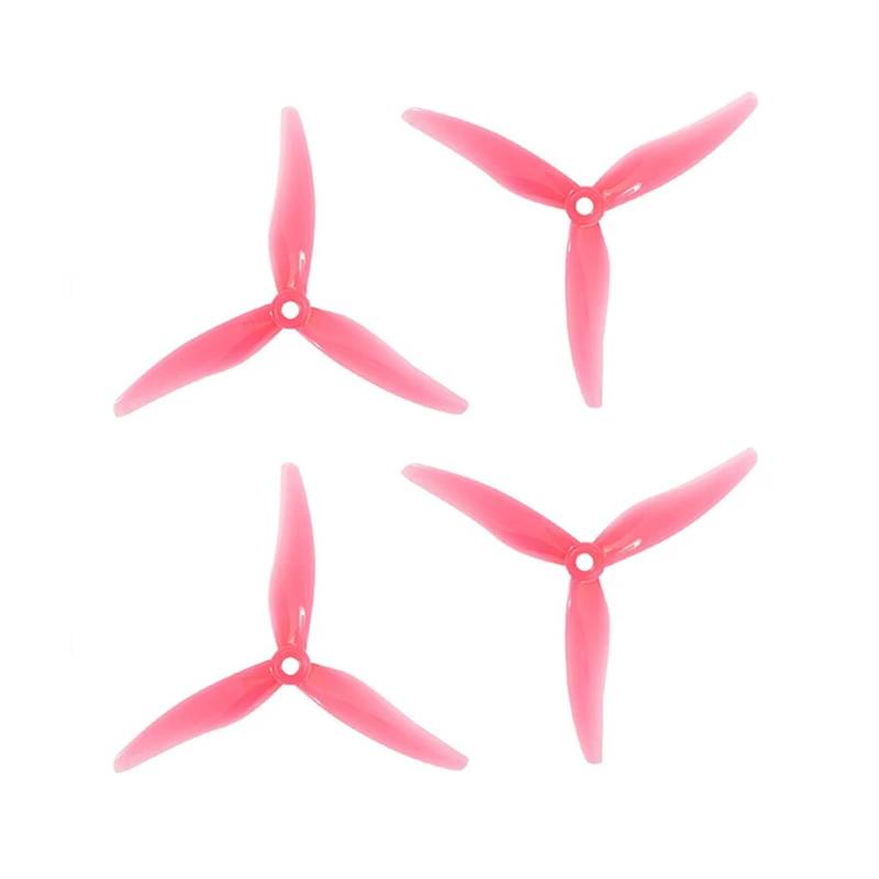 10 Paar 20 Stück kompatibel mit 51477 5,1 x 4,77 x 3 3 PC-Propeller kompatibel mit RC 5 Zoll 4S 6S FPV Racing Freestyle Drone Nazgu5(Pink) von GCNMPJ