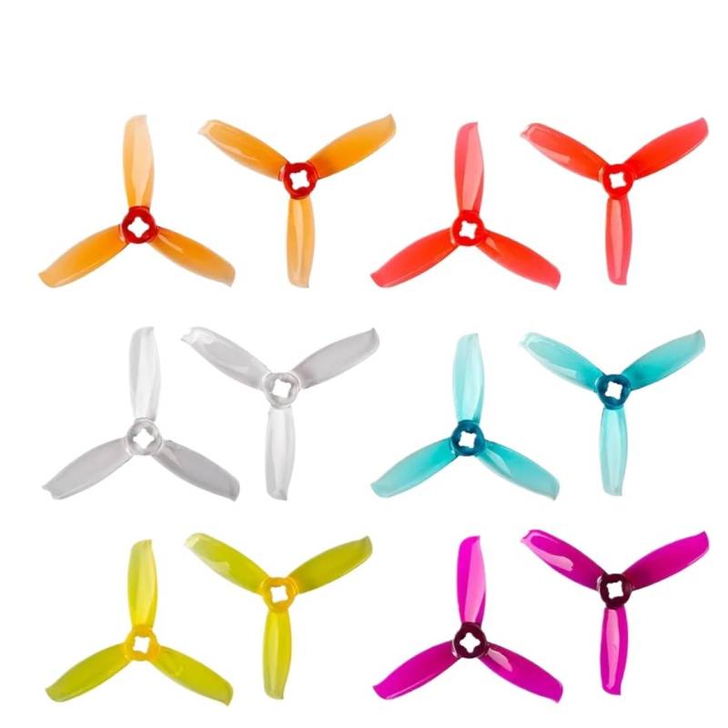 10 Paare / 20 Stück kompatible 3028 Propeller 3 Zoll PC 3 CW CCW FPV kompatible Racing Drone Freestyle(Mix color) von GCNMPJ