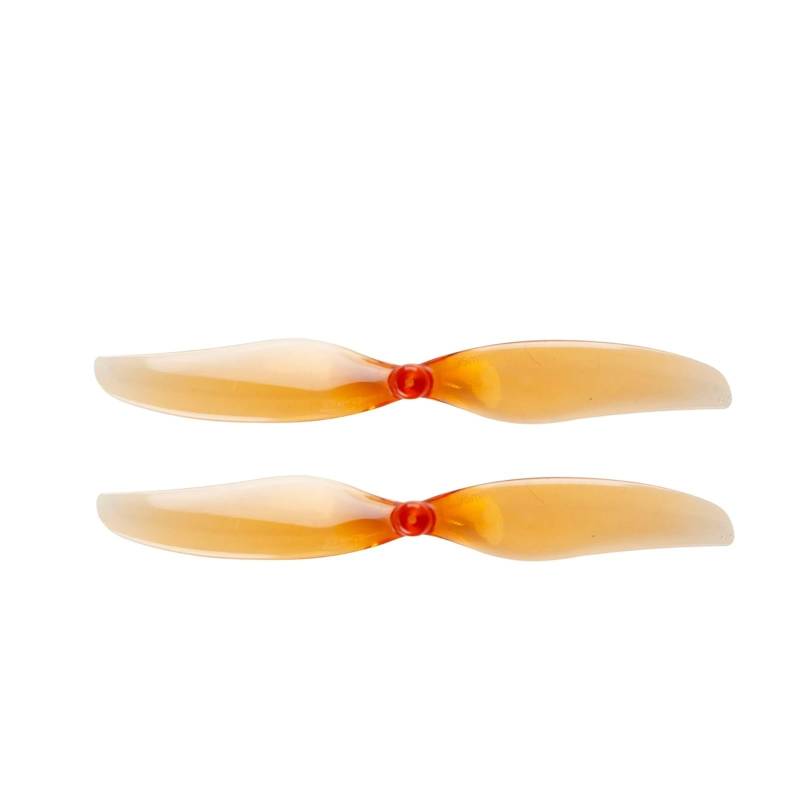 12 Paar kompatible 75 mm 2 PC-Propeller 1 mm kompatibler 3-Zoll-FPV-Racing-Freestyle-Drohnenersatz DIY(Orange with 1 piece box) von GCNMPJ