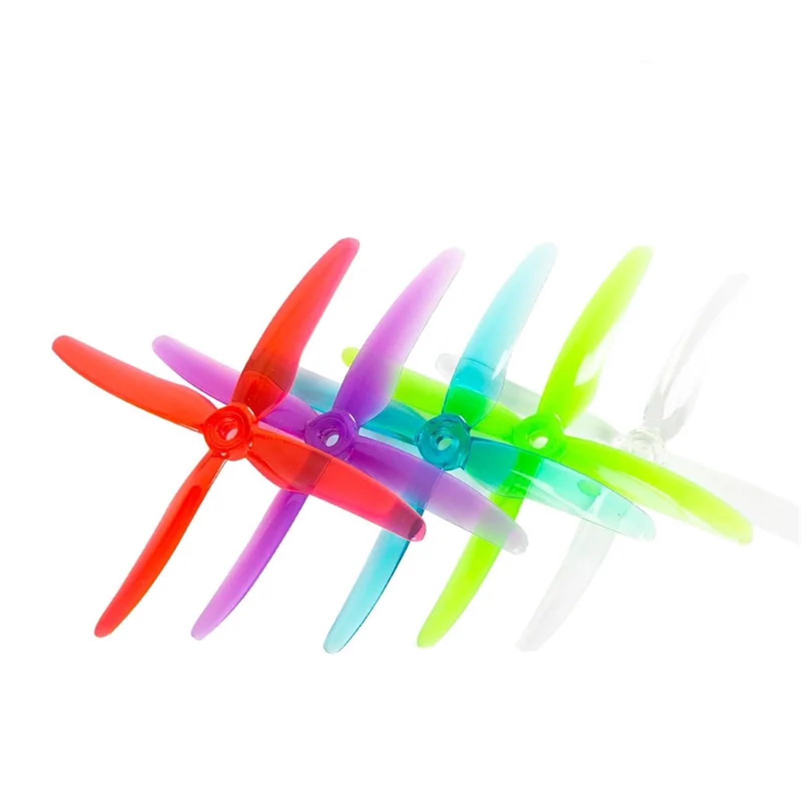 12 Paare kompatibel mit 51455 4 Propeller x 24 Stück FPV-Propeller 5-mm-Befestigungslöcher kompatibel mit RC-DIY-Renndrohnen(12Pairs Green) von GCNMPJ