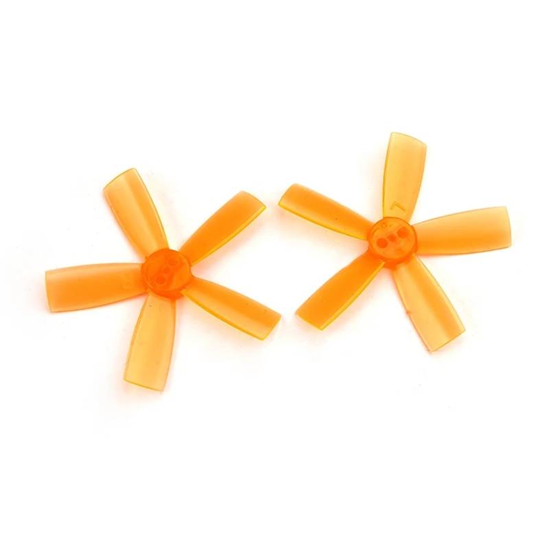 2 Paar 2035 Propeller 2,0 Zoll 50,8 mm PC-Propeller 5-Paddel CW CCW Propeller Kompatibel mit FPV Racing Drone Quadcopter F21192/97(Orange with 1 piece box) von GCNMPJ