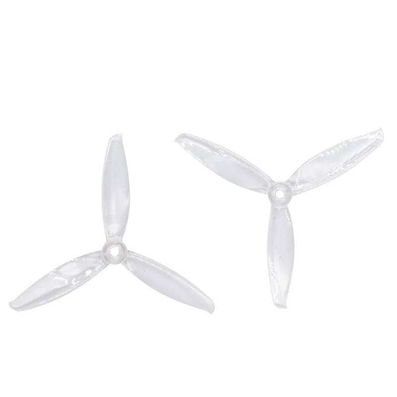 24 Stück/12 Paar kompatibel mit 5043 Propellern T5043C 5 x 4,3 Zoll PC 3 CW CCW FPV kompatibel Racing Drone Freestyle(Clear) von GCNMPJ