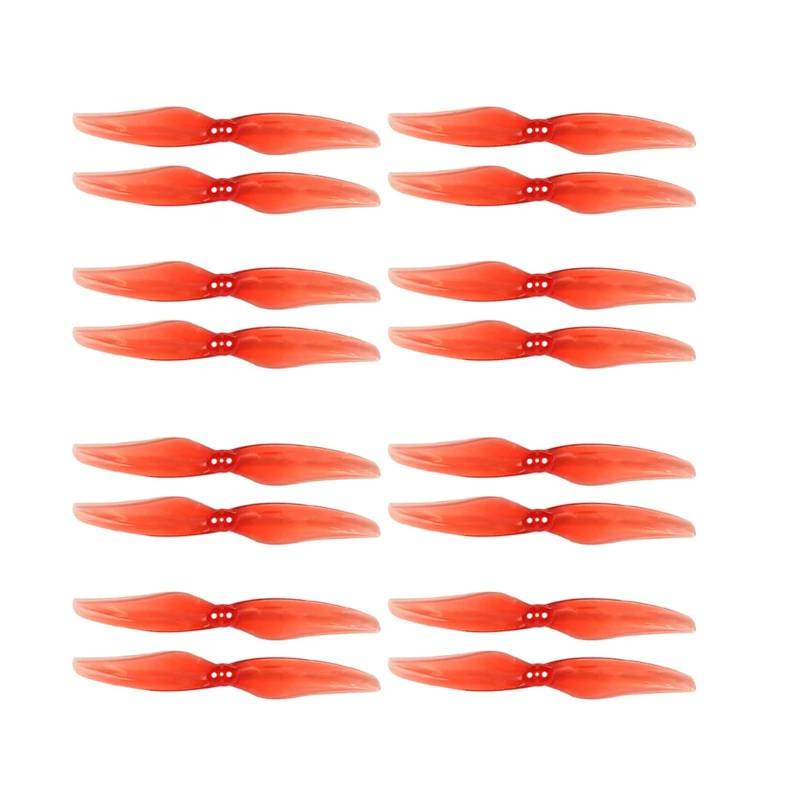 8 Paar kompatible 4024 2-Blatt-PC-Propeller 1,5 mm 3-Loch-Propeller, kompatibel mit 1408-1506-Motoren, geeignet for FPV-Renndrohnen(Red) von GCNMPJ