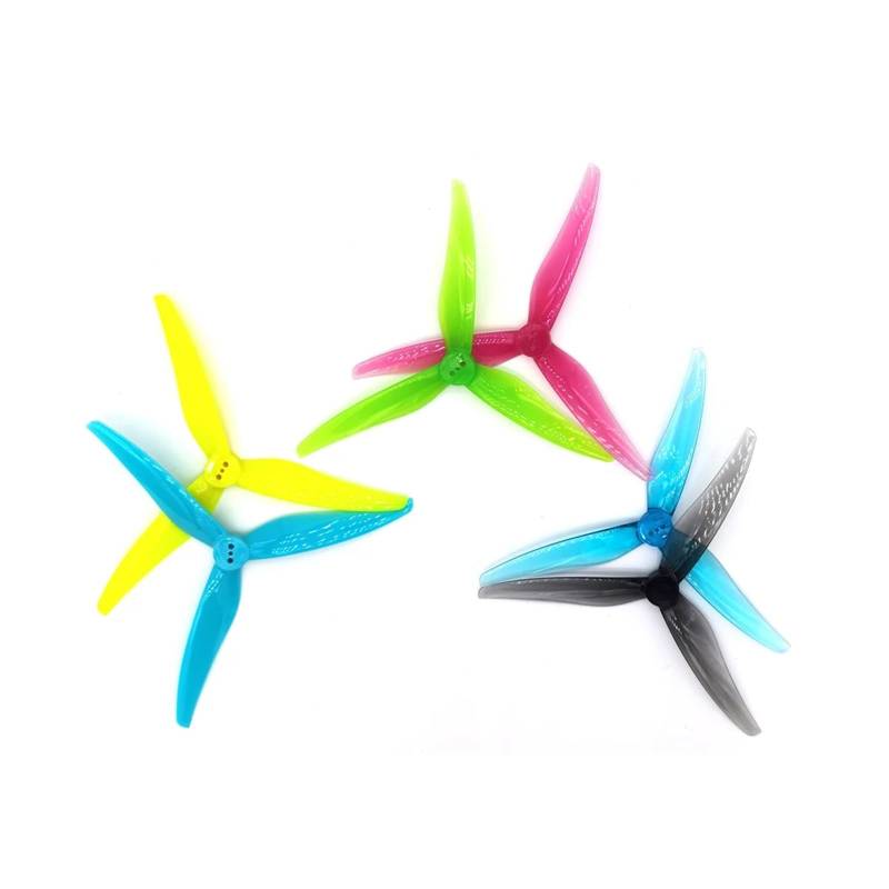 8 Stück kompatible SL 5125 5,1 Zoll 3 Propeller mit 1,5/2 mm Montagelöchern FPV Freestyle Propeller kompatibel RC Drone FPV Racing Drone(8PCS Red 2mm) von GCNMPJ