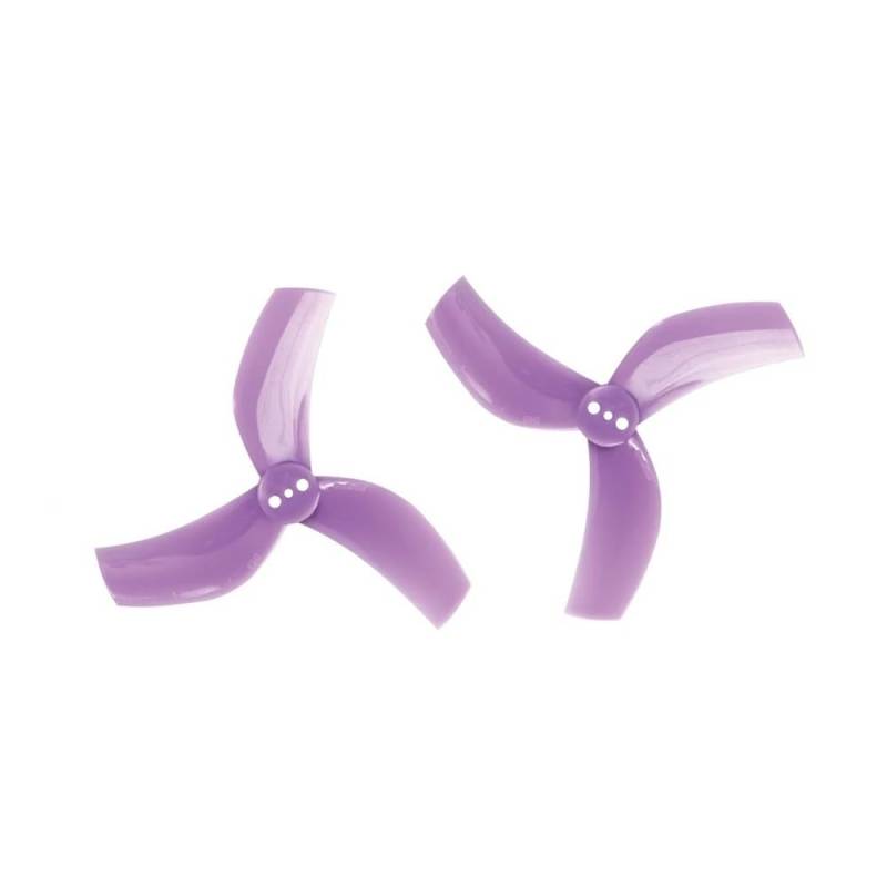 D63 Impeller 63mm 2,5 Zoll 3 Laufrad Propeller 8Stk/4 Paar for RC FPV Racing Freestyle Zahnstocher Impeller Drone(Purple) von GCNMPJ