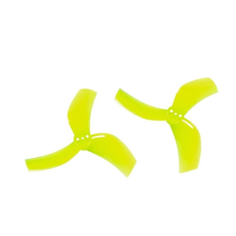 D63 Impeller 63mm 2,5 Zoll 3 Laufrad Propeller 8Stk/4 Paar for RC FPV Racing Freestyle Zahnstocher Impeller Drone(Yellow) von GCNMPJ