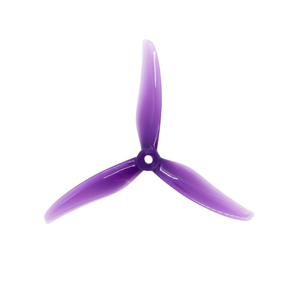 For RC FPV Racing 5 Zoll Drone 4 stücke/2 Pairs 5236 5,2X3,6 X3 3-blatt PC Propeller(2 pair purple) von GCNMPJ