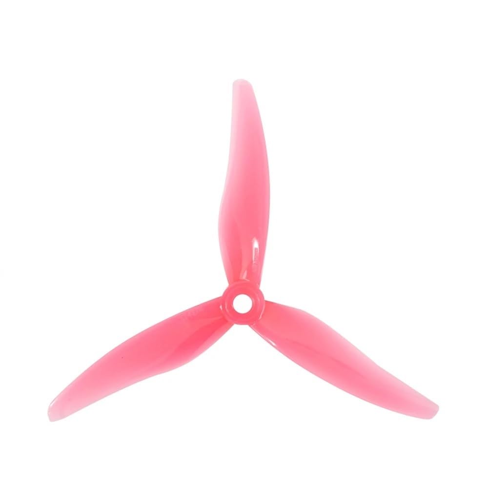 For RC FPV Racing Freestyle 4 Pairs 51477 5,1X4,77 X3 3 stück PC Propeller 5 Zoll Drone Ersatz DIY(4Pairs Pink) von GCNMPJ