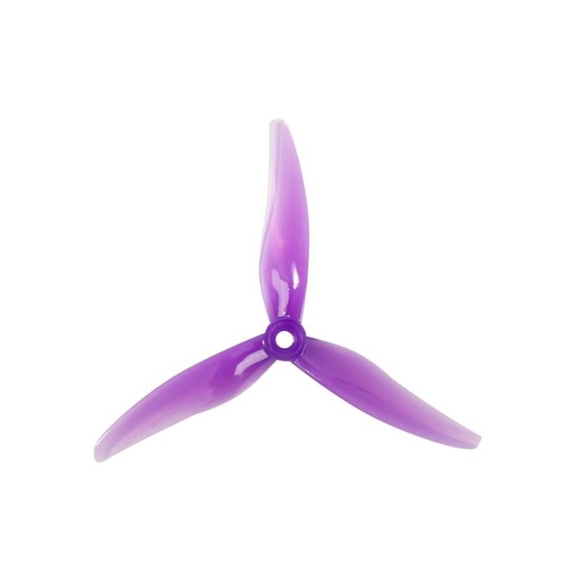 For RC FPV Racing Freestyle 5 Zoll 2 Paar 51477 5,1X4,77X3 3-teiliger PC-Propeller Drone Ersatz DIY(2Pairs Purple) von GCNMPJ