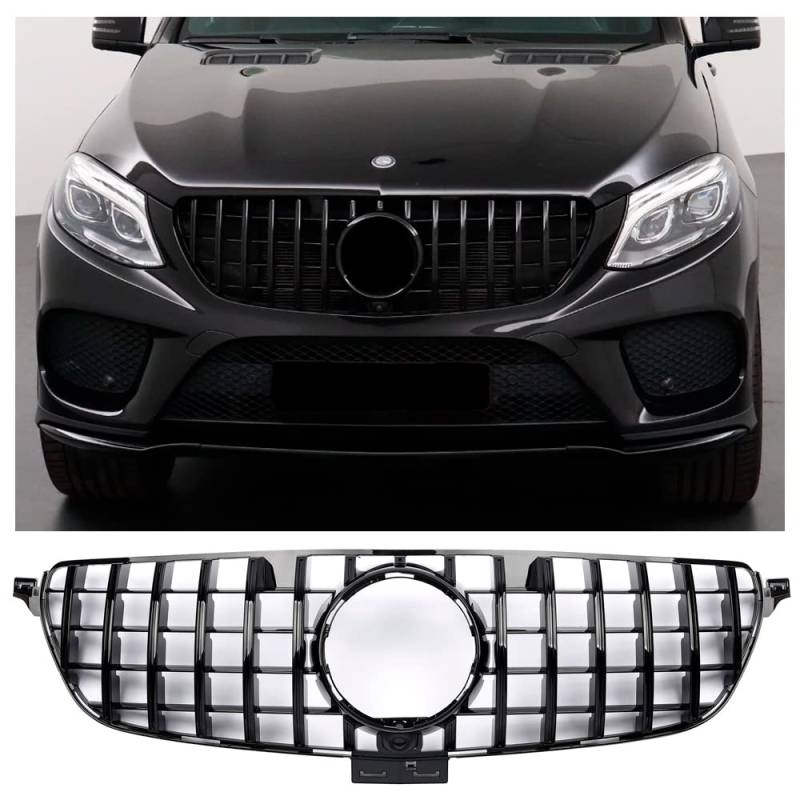 GCP Grill Sport Kühlergrill passt für Mercedes W166 GLE AB 2015 PANAMERICANA AMG GT DESIGN von GCP