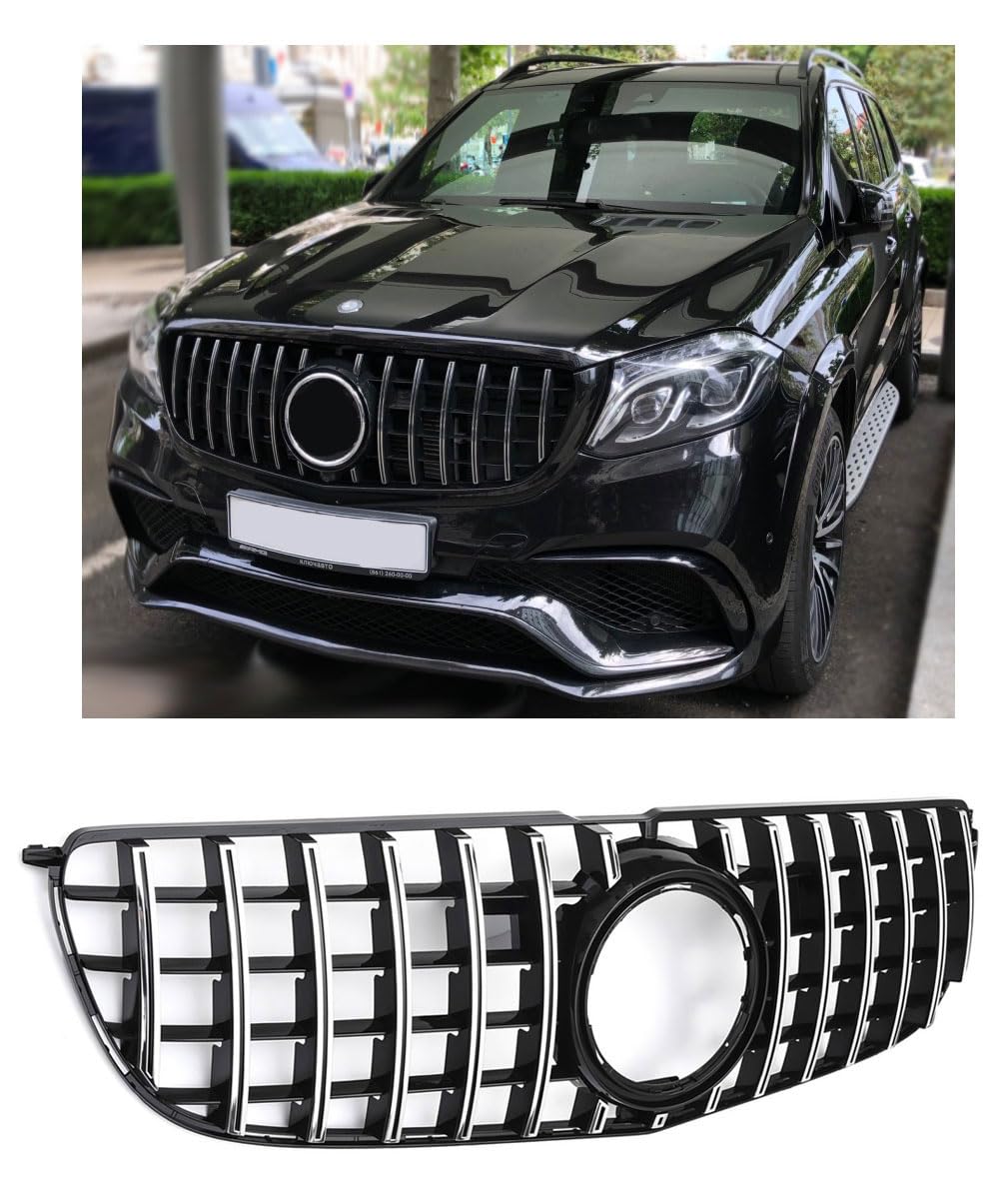 GCP Grill Sport Kühlergrill passt für Mercedes W166 X166 GLS AB 2016 PANAMERICANA AMG GT DESIGN von GCP