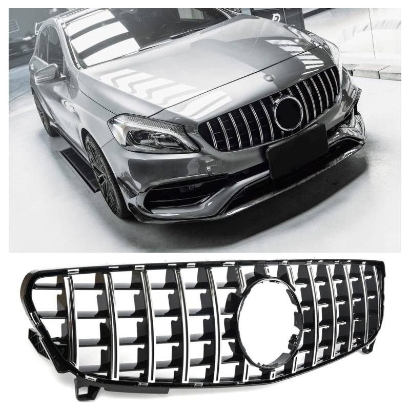 GCP Grill Sport Kühlergrill passt für Mercedes W176 FACELIFT PANAMERICANA AMG GT DESIGN von GCP