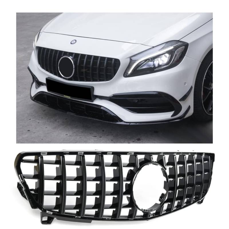 GCP Grill Sport Kühlergrill passt für Mercedes W176 FACELIFT PANAMERICANA AMG GT DESIGN von GCP