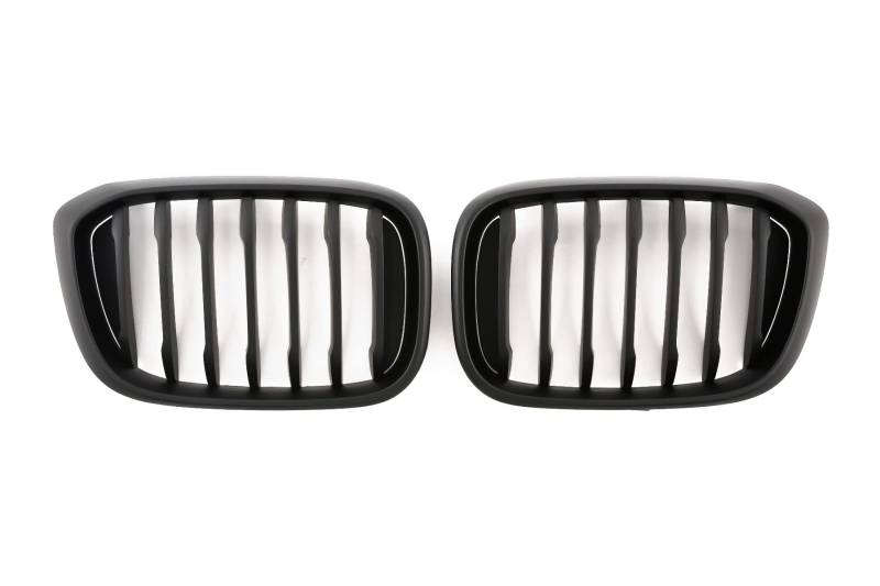 GCP PASST FÜR X3 X4 G01 G02 SPORT KÜHLERGRILL PERFORMANCE GRILL MATT SCHWARZ von GCP