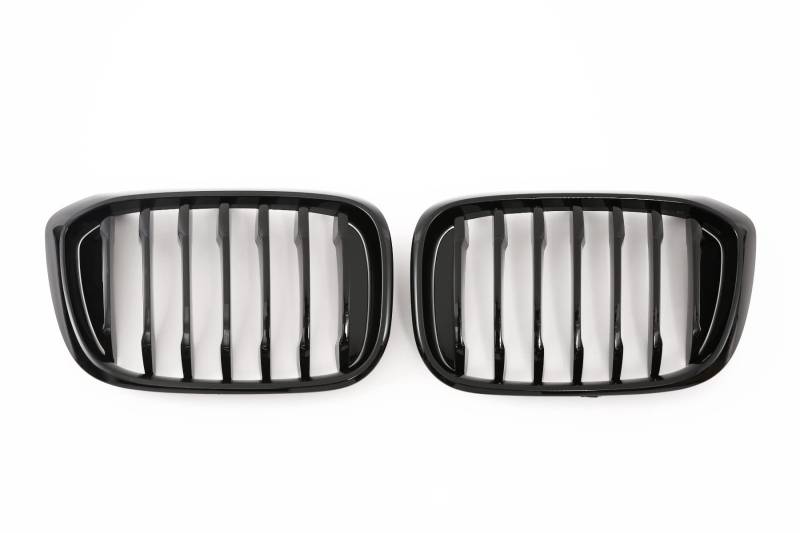 GCP PASST FÜR X3 X4 G01 G02 SPORT KÜHLERGRILL PERFORMANCE GRILL GLANZ SCHWARZ von GCP