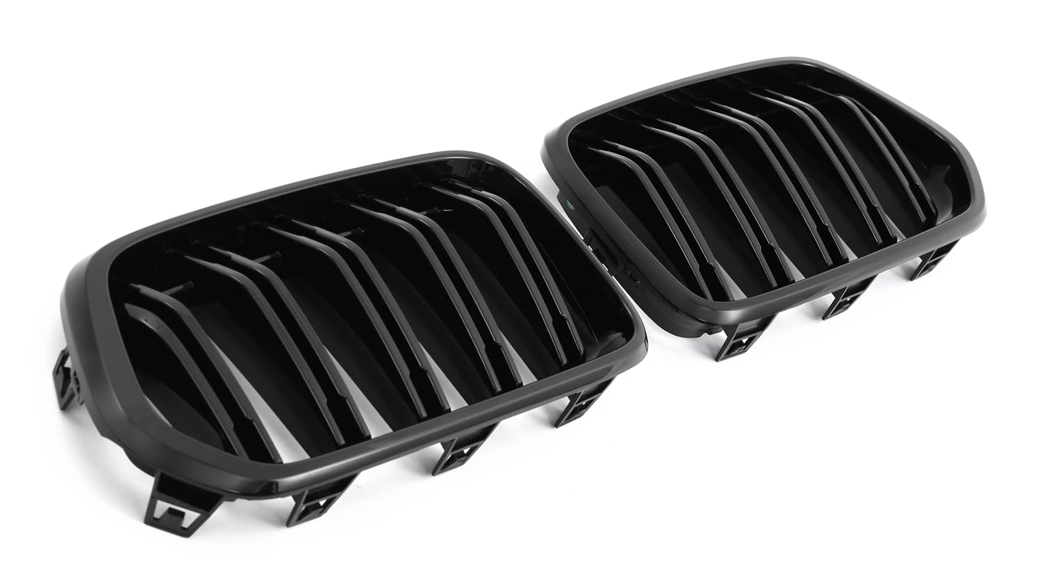 GCP PASST FÜR BMW X2 F39 SPORT KÜHLERGRILL DOPPELSTEG GRILL GLANZ SCHWARZ von GCP