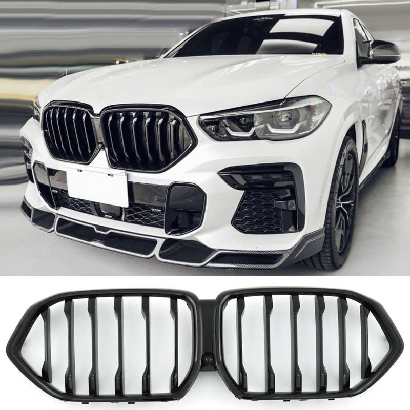 GCP PASST FÜR X6 G06 SPORT KÜHLERGRILL PERFORMANCE GRILL GLANZ SCHWARZ von GCP