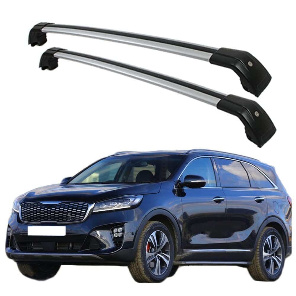 2 Stück Aluminium Dachträger Relingträger,Dachgepäckträger Alu Relingträger für KIA Sorento 2015-2019,C 2 Stück Aluminium Dachträger Relingträger,Dachgepäckträger Alu Relingträger für KIA Sorento 2015-2019,C von GCTRICL