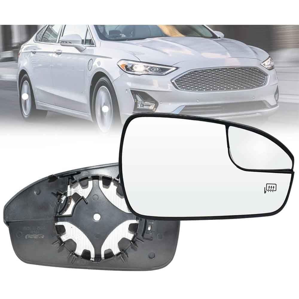 Flügel Spiegelglas Umkehrlinse Rückfahrglas Spiegel mit Heizfunktion/Spiegelglas Links Rechts mit Trägerplatte Ersatz für Ford Fusion 2013-2020,Right von GCTRICL