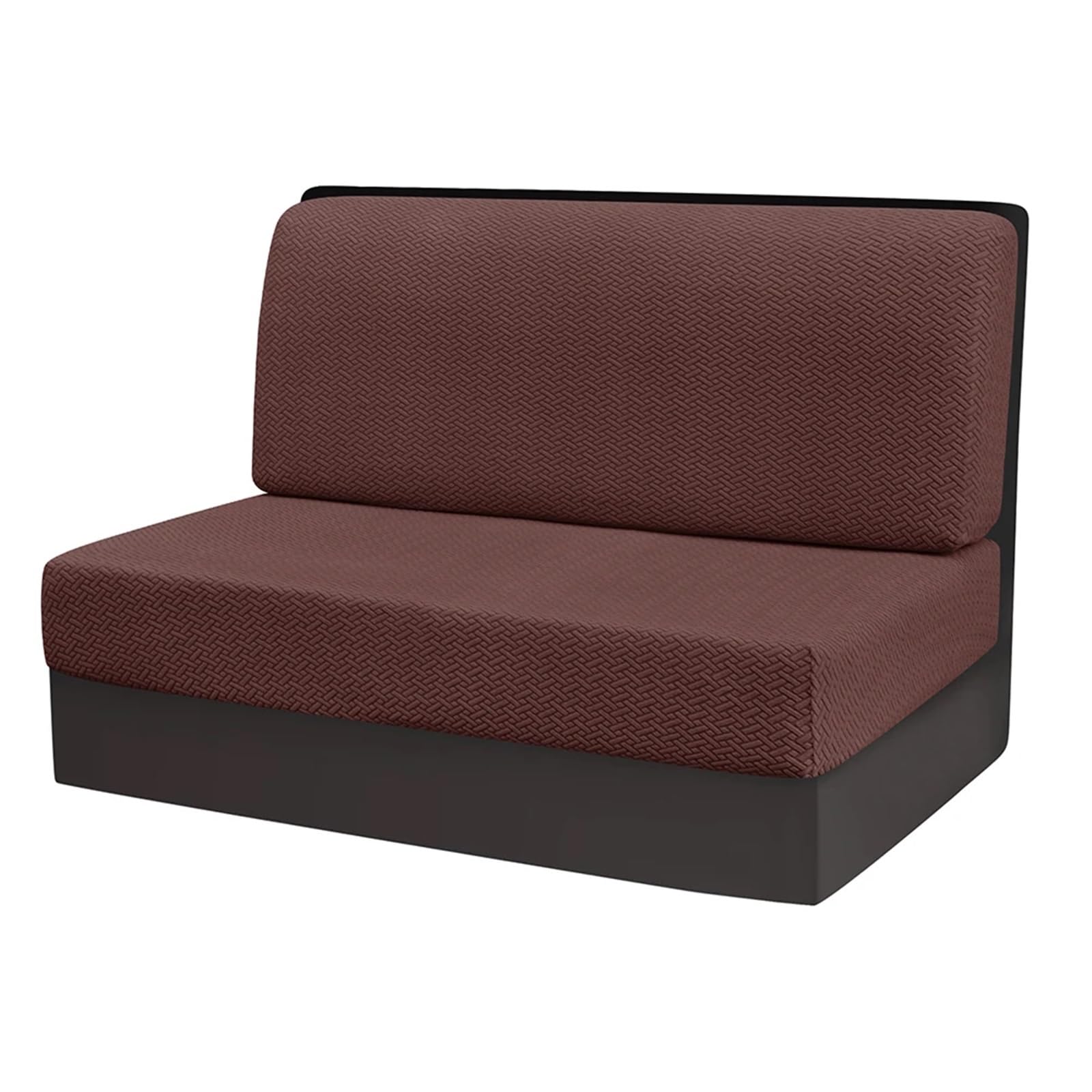 GCYEIDMA Rv Dinette Kissenbezüge 1 Satz/2 Teile Stretch Twill Jacquard RV Dinette Kissenbezug Dekor Couchschutz Booth Sitzbezüge for RV Camper Autostuhl(Coffee) von GCYEIDMA