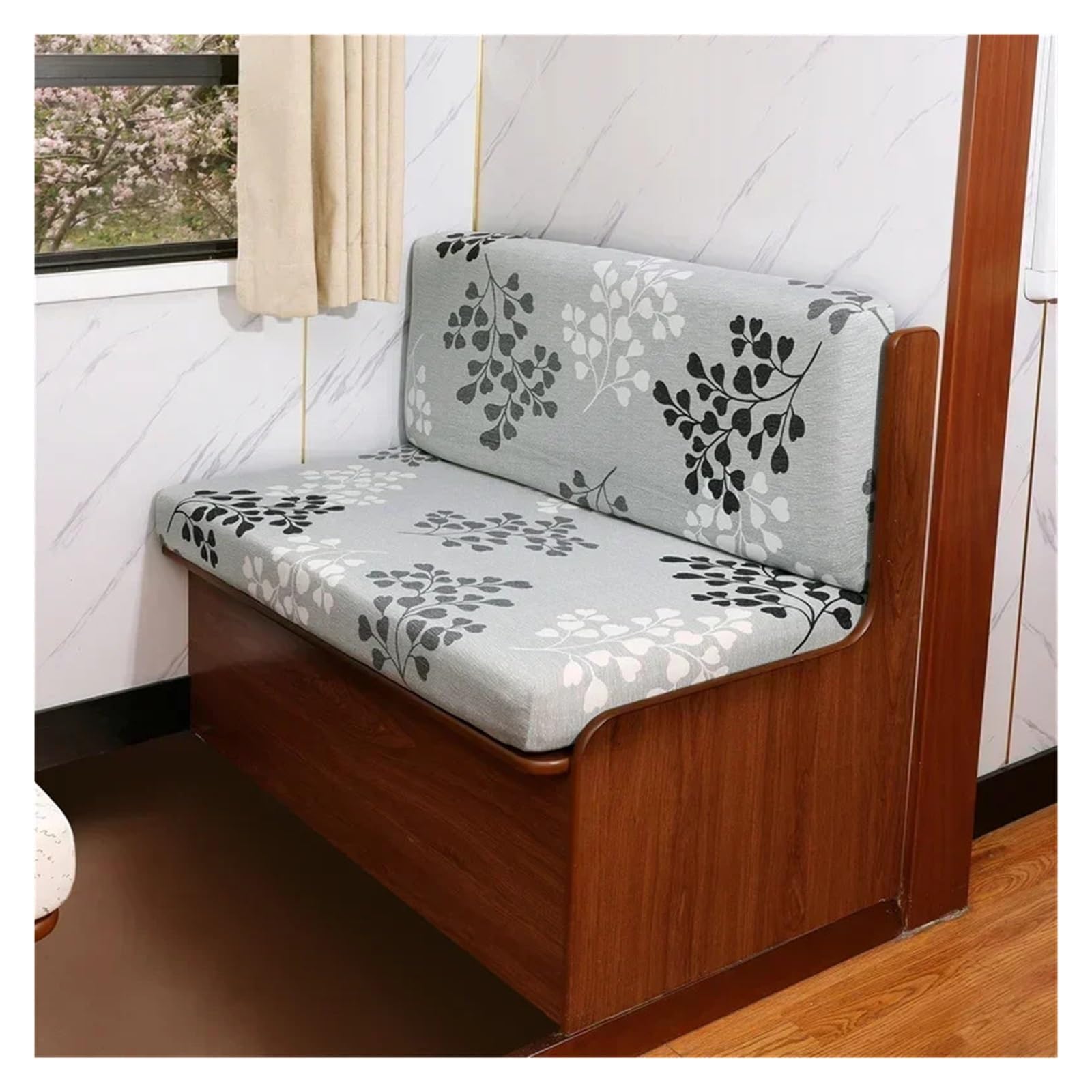 GCYEIDMA Rv Dinette Kissenbezüge 2 Teile/Satz Floral RV Sofa Sitz Schutzhülle Elastische Essecke Kissen Abdeckung Möbel Protector Camper Auto Bank Caravan Kussenhoezen(Type 8) von GCYEIDMA