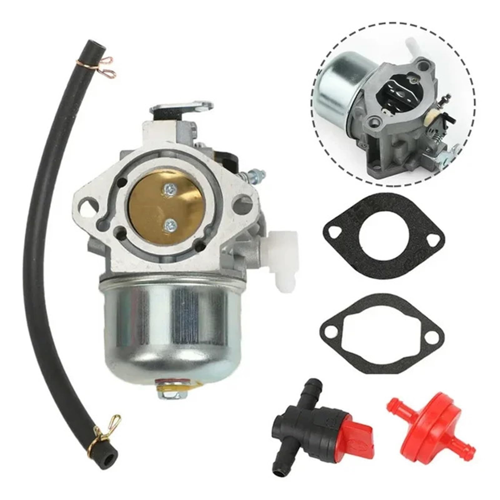 Vergaser-Kit passend für Briggs&Stratton 13HP I/C Gold 28M707 28R707 28T707 28V707 Motor 699831 694941 Rasenmäher Teile Zubehör GDSZCHUN (1 Set) von GDSZCHUN