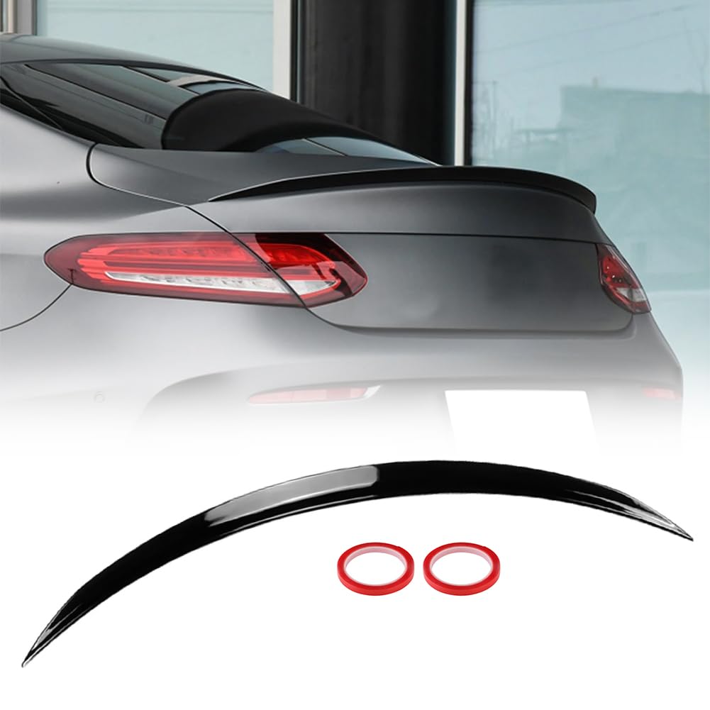 GEARCELL Heckspoiler Kompatibel für Mercedes Benz C Klasse A205 C205 Coupe AMG 2015-2021 Heckklappendeckel Highkick Wing Lip (Gloss Black) von GEARCELL