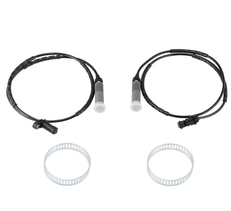 GEAREVER 2x ABS Sensor Raddrehzahlsensor, 34526762466 ABS-Raddrehzahlsensor hinten Links Rechts ABS sensor kabel für BMW 1er E81 E82 E87 E88, für BMW 3er E90 E91 E92 E93 von GEAREVER