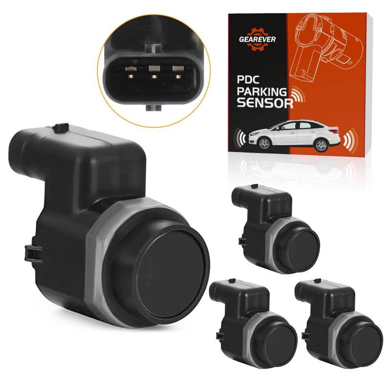 GEAREVER PDC Sensor Einparkhilfe Vorne Parksensor Hinten Vorne Kompatibel mit Audi A3 A4 A5 A6 A7 A8 Q3 Q5 Q7 R8, Kompatibel mit VW Golf Passat Tiguan 4H0919275, 1S0919275A, 4er-Set von GEAREVER