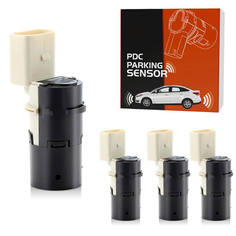 GEAREVER PDC Sensor ParksensorEinparkhilfe Hinten Vorne Kompatibel mit Audi A6 Skoda Octavia VW MULTIVAN CARAVELLE Transporter 7H0919275B 7H0919275E, 4 Stück von GEAREVER