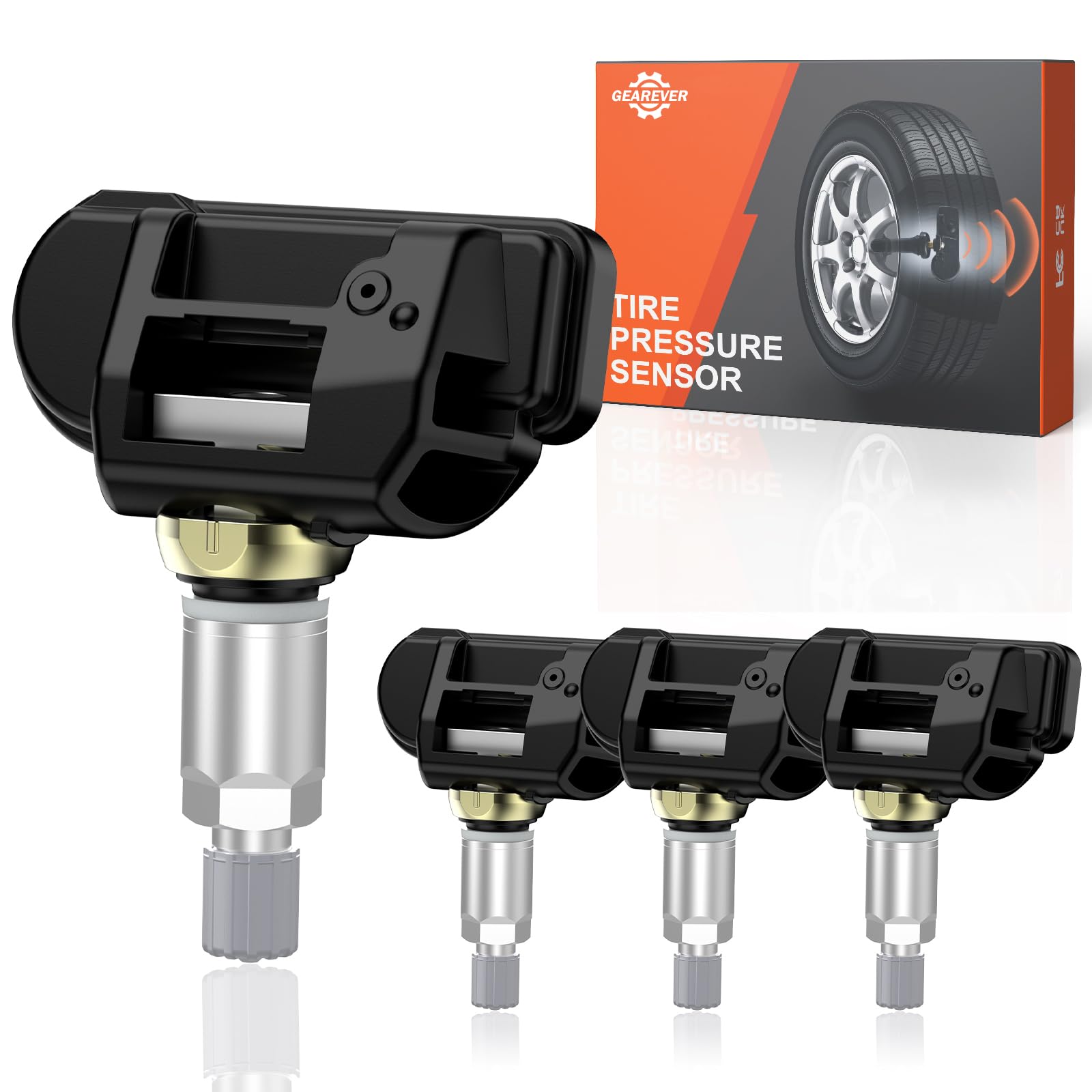 GEAREVER 4Tlg Reifendrucksensor Reifendruckkontrollsystem TPMS Sensor RDKS 433 MHz für Mercedes C/CLA/GLC/CLS/E/S/GLE-Klasse W176 W205 C207 W212, TPMS Sensor A0009050030 von GEAREVER