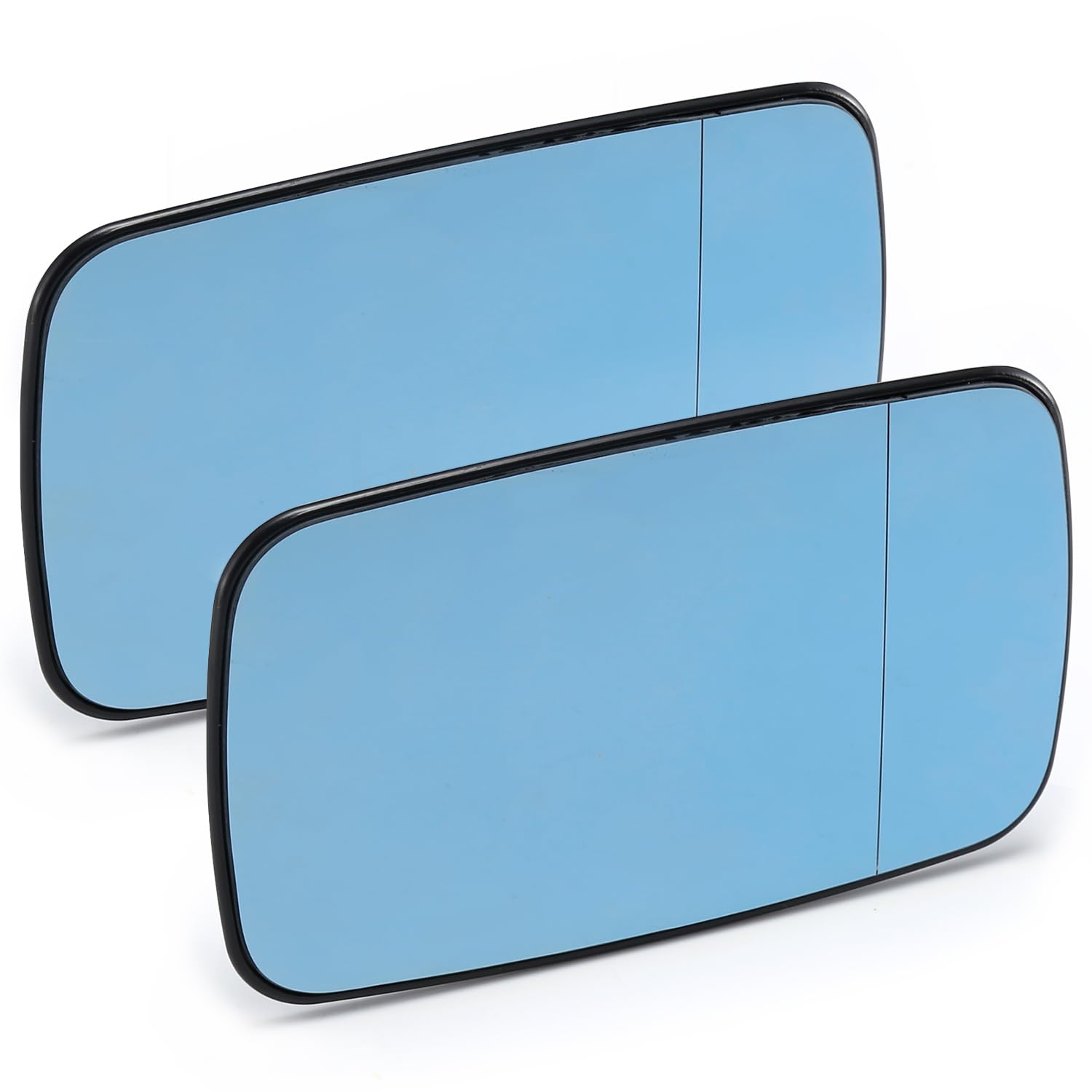 GEARMONSTER Spiegelglas, Asphärisches Spiegelglas Set für E39 E46 1997–2006 Beheizte Antibeschlag-Rückspiegelgläser, Blau, Links und Rechts von GEARMONSTER