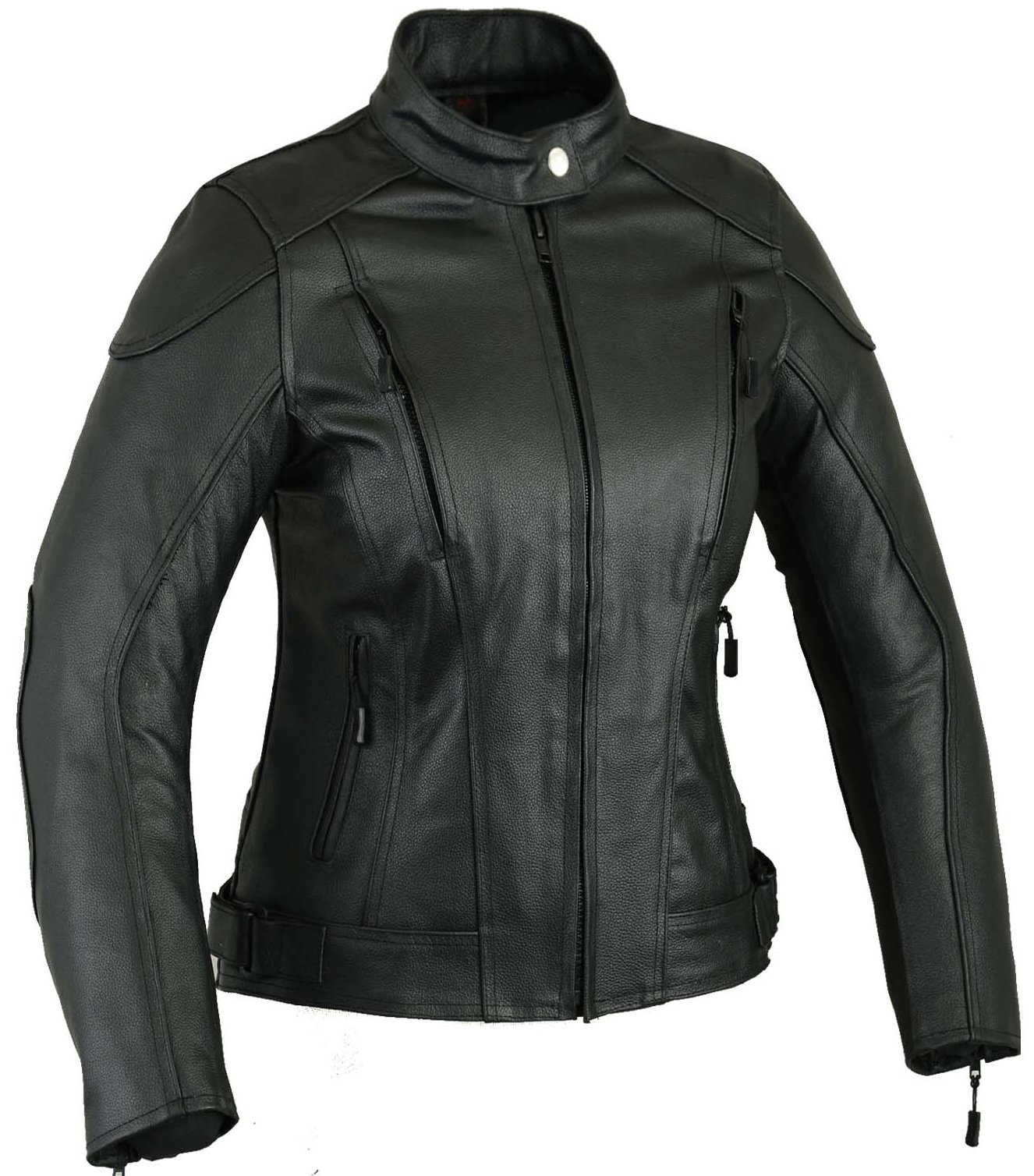 GEARX Impact Leder Motorrad Jacke Frauen Damen Schutz Mantel, M von GEARX