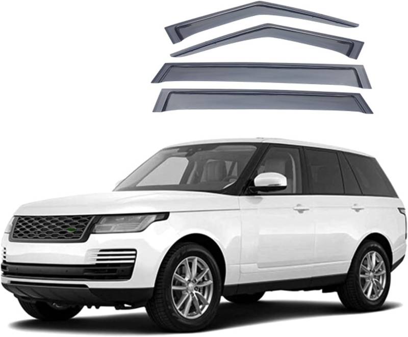 4 Stück Autofenster Windabweiser für Land Rover Range Rover SWB MK4-L405 2013-2021, Seitenfenster Luftabweiser Sonnenschirm Regenschutz Visiere, AutoZubehöR von GEBBEM