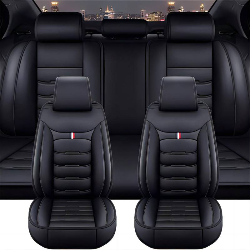 GEBBEM Autositzbezüge für BMW Z4 E85 Roadster 2004 2005 2006 2007 2008, Custom Car Seat Cover Sets Full Set Sitzbezüge Auto Zubehör Innenraum,Black von GEBBEM