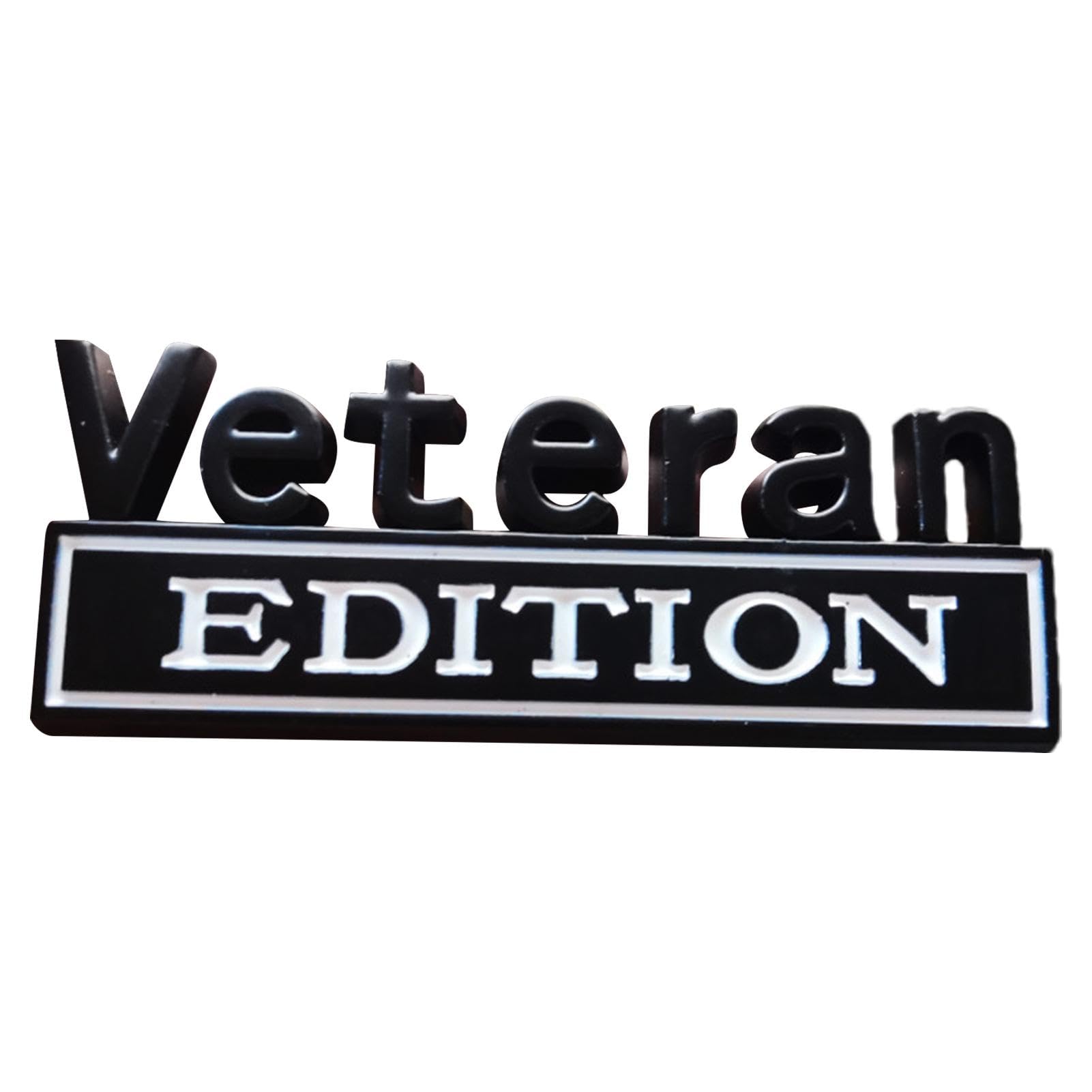 Veteran Edition-Emblem, Veteran Edition-Autoemblem | Auto-Abzeichen-Aufkleber | Auto-Metall-Emblem-Aufkleber, 3D-Buchstaben, Stoßstangenabzeichen, LKW-Klebeaufkleber für Fahrzeug, LKW von GEBBEM