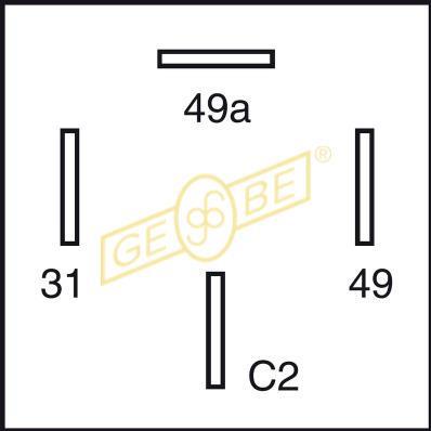 Sensor, Abgastemperatur vor Katalysator GEBE 9 8028 1 von GEBE