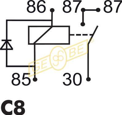 Sensor, Abgastemperatur vor Rußpartikelfilter GEBE 9 8080 1 von GEBE