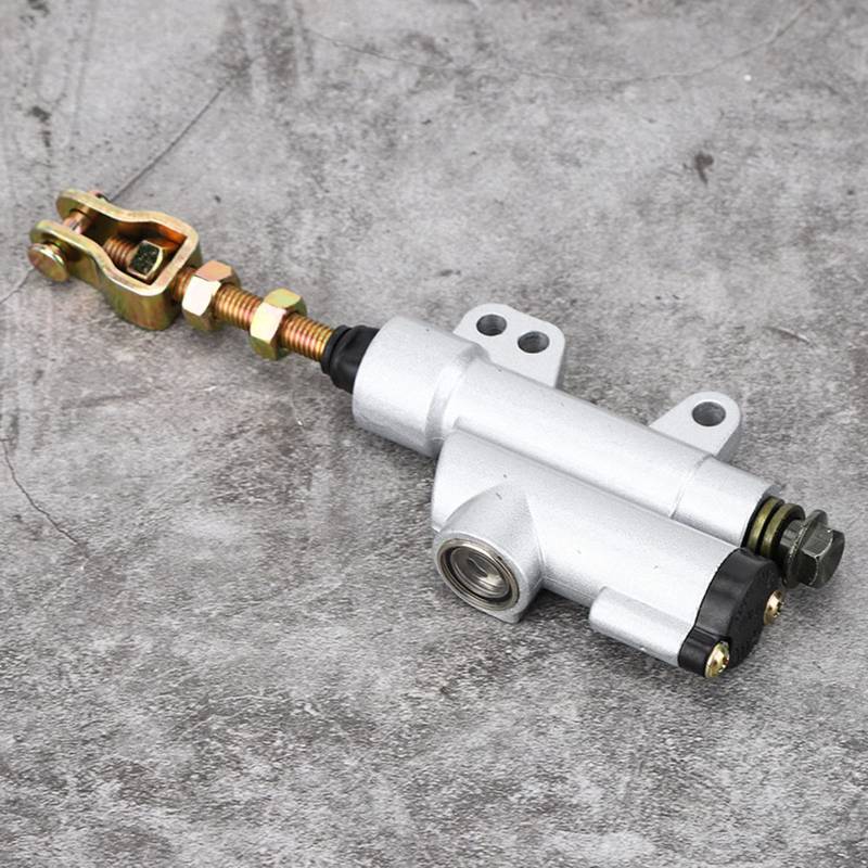 Hydraulischer Hauptzylinder, Heckbremse -Pumpe Robus Aluminiumlegierung Ersatz für für Motorrad für Dirtbike für ATV (WHITE) von GEERYZHE